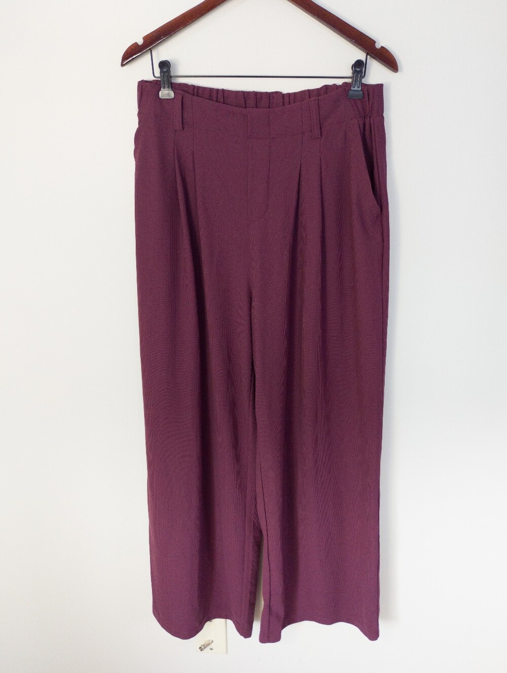 Halara Flex High Waisted Pocket Wide Leg Waffle Work Pants Size Large